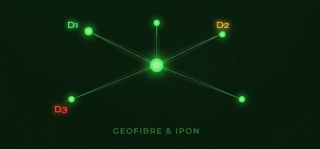 Logiciel Geofibre IPON – gestion réseau fibre optique D1 D2 D3 déploiement FTTH